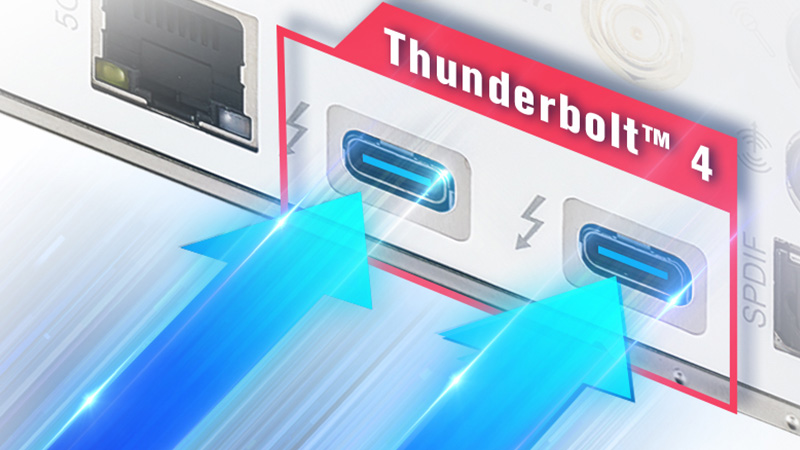 双 Thunderbolt™ 4 Type-C