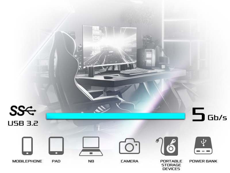 前面板 USB 3.2 Gen1 C 型接口