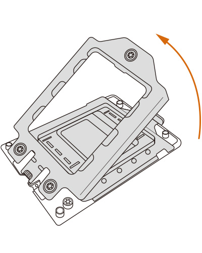 Open the first retention cover.