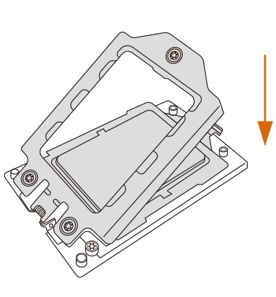 Close the bracket that holds the Cover.