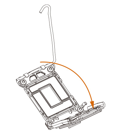 Open CPU socket cover