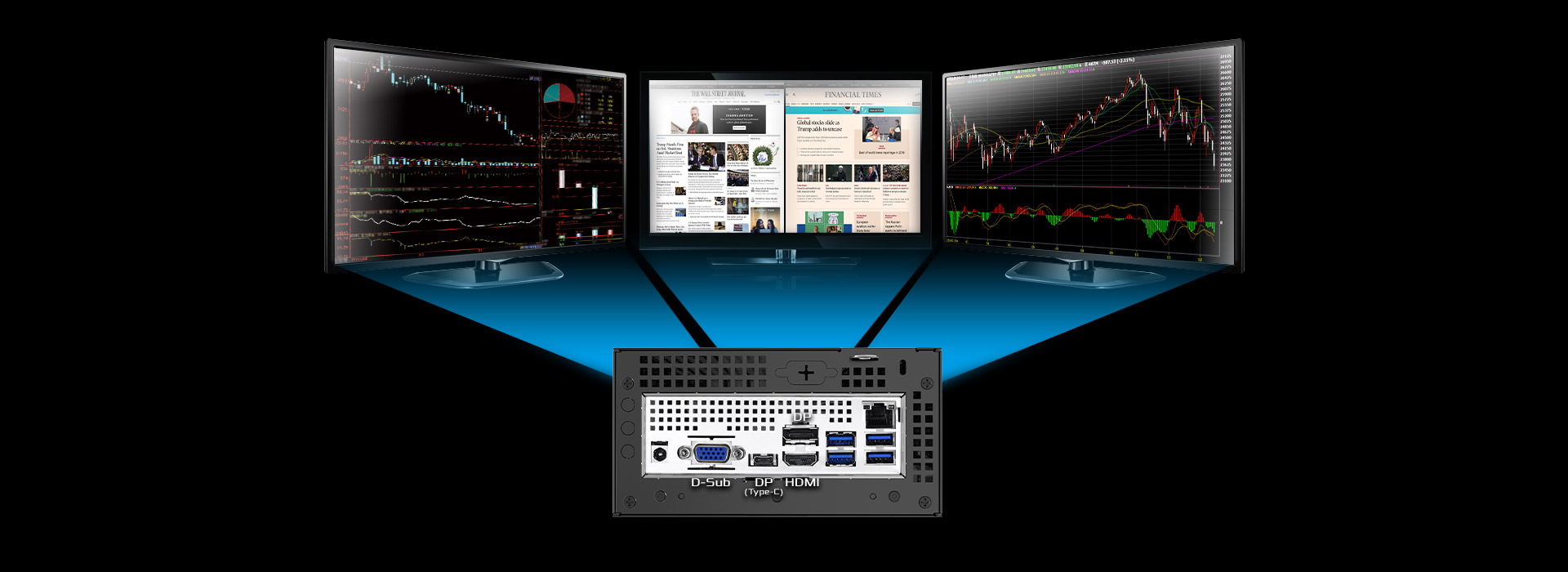 DM470 Triple 4K Displays