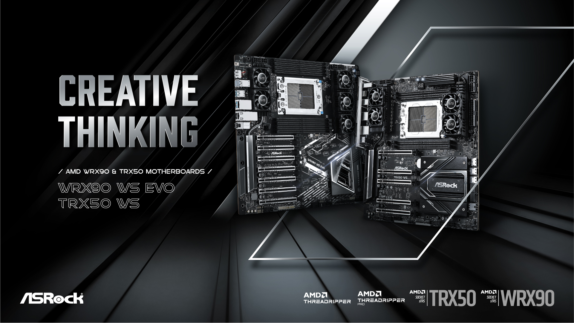 ASRock Launches New AMD WRX90 & TRX50 Motherboards to Maximize Productivity for Creators and Machine Learning